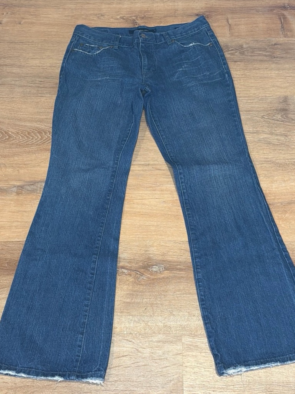 Calvin Klein Jeans Women's Dark Blue Flare Denim